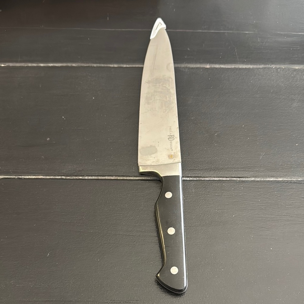 Paula Deen Chef Knife Black & Silver